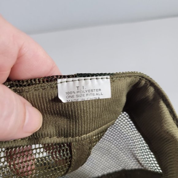 Ducks Unlimited Camo Trucker Snapback Hat Coulee Region Wisconsin Mesh Back OS - Picture 6 of 6